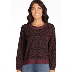 NWT Time & Tru Cheetah Sweater